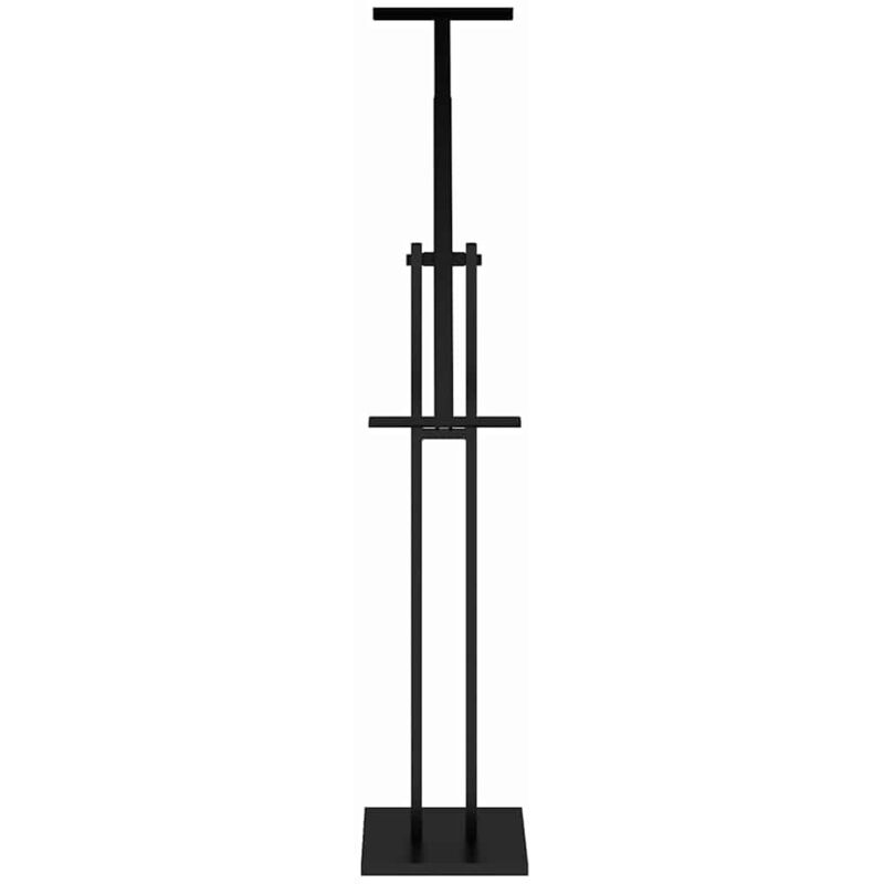 Trade Show Displays 2 pcs Black 26.5 x 26.5 x 150 cm Steel vidaXL