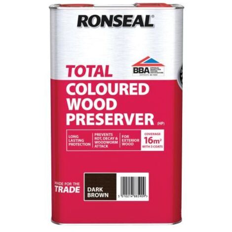 Trade Total Wood Preserver Dark Brown 5 litre RSLTTWPDB5L