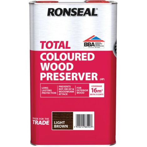 Trade Total Wood Preserver Light Brown 5 litre RSLTTWPLB5L