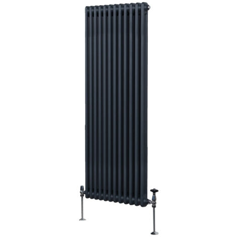 Traditional 2 Column Radiator - 1800 x 562mm - Anthracite Grey