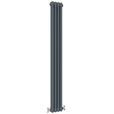 Traditional Anthracite 2 Column Radiators 1800mm high 200mm wide