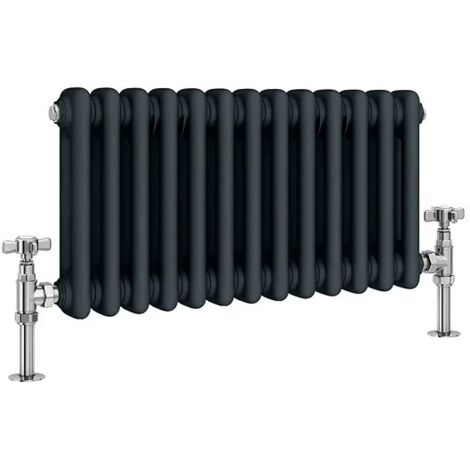 Traditional Anthracite 2 Column Radiators 300mm high 416 mm wide