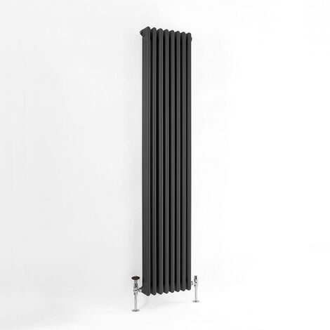 Traditional Anthracite 3 Column Radiators 1500mm high 290mm wide