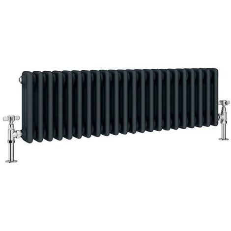 Traditional Anthracite 3 Column Radiators 300mm high 800 mm wide