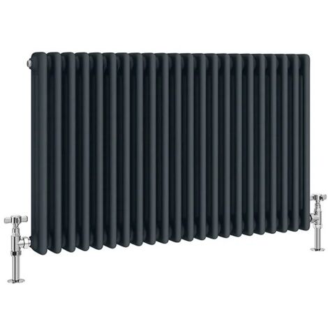 Traditional Anthracite 3 Column Radiators 600mm high 830 mm wide