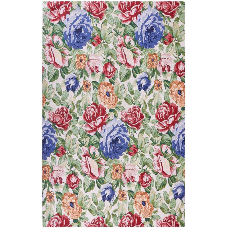 Beliani Rug Farwan Multicolour 140 X 200 Cm Cotton