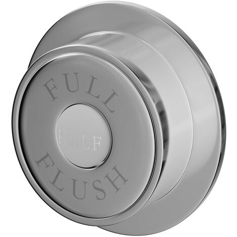 Traditional Chrome Round Dual Flush Push Button