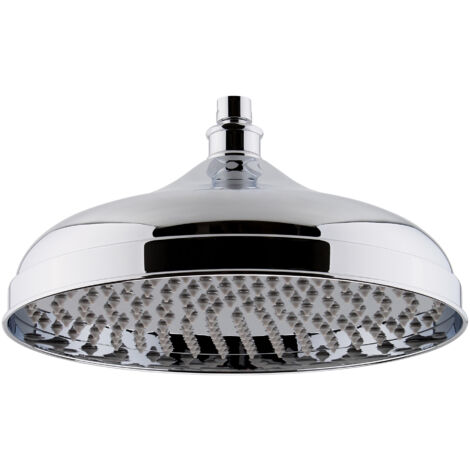 Traditional Fixed Shower Head, 300mm - Chrome