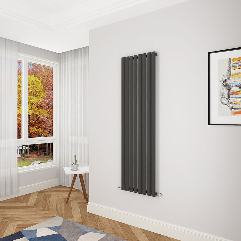 Image of Acezanble Black Oval Column Radiator 1600&hellip;