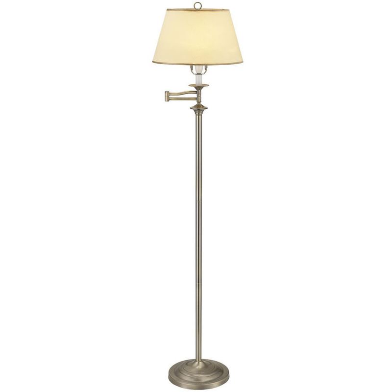Belfry  Knightsbridge Floor Light In Antique Brass with Parchment Shade