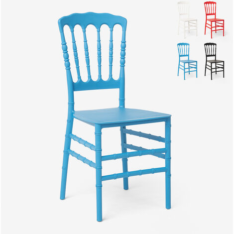 Traditionelle Designstühle für Restaurantzeremonien und Hochzeiten Napoleon X  Farbe: Blau