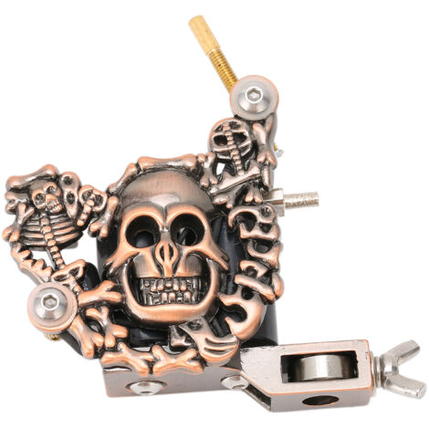 Traditionelle Spulen-Tätowiermaschine, Totenkopf-Gerät für Tätowierer