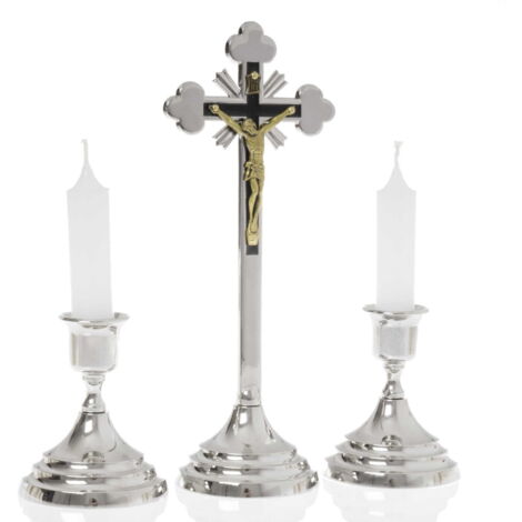 Traditionelles silbernes Weihnachtsliederset 22 cm