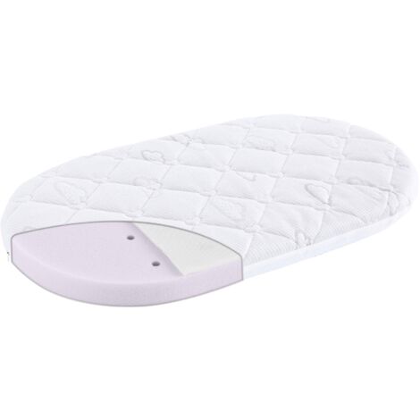 Träumeland T030703 Materasso Brise Light per Cesta, 37 x 70 x 6 cm (Ovale)