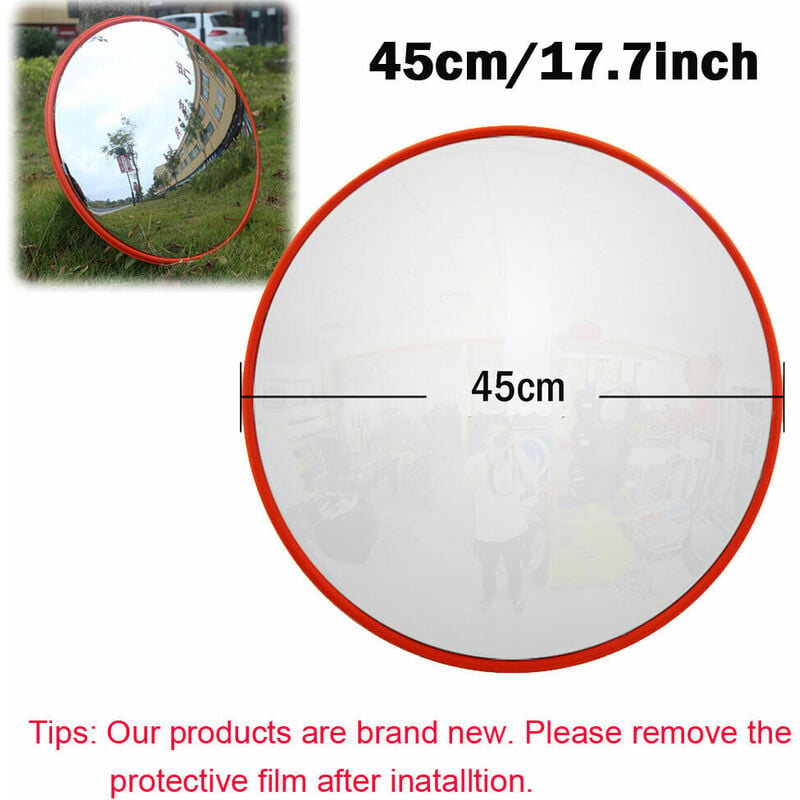 Dayplus - Traffic Mirror Road Safety Shop Security 130 Convex Wide Angle Home Driveway 45CM