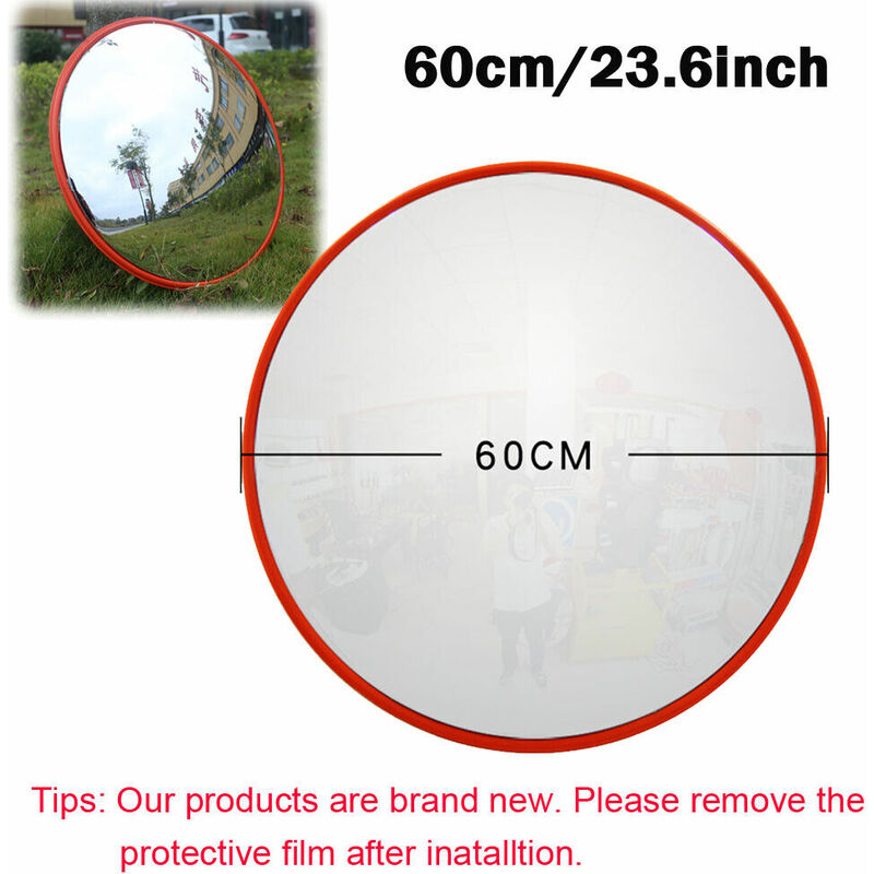 Dayplus - Traffic Mirror Road Safety Shop Security 130 Convex Wide Angle Home Driveway 60CM