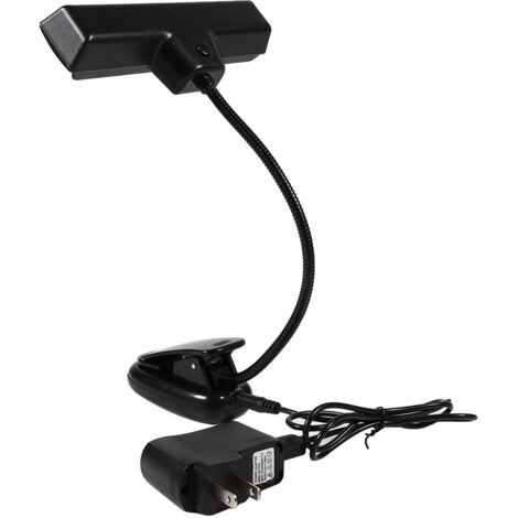 Tragbare 10-LED-Klemm-Leselampe für Schreibtisch, Bett oder Nachttisch, 110–220 V Netzteil