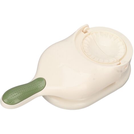 Tragbare 2-in-1-Manuelle Teigtaschenform – Pasta- und Raviolipresse – Praktisches Küchenaccessoire Weiß
