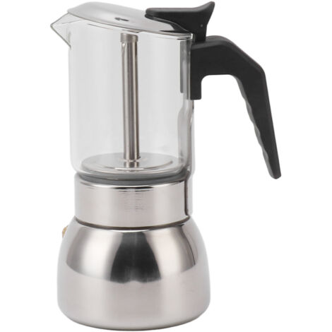 Tragbare 200-ml-Kaffeemaschine, Doppelventil aus hochtemperaturbeständigem Edelstahl, multifunktional für Zuhause und Café.