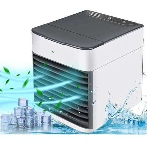 Tragbare 3-in-1-Mini-Klimaanlage mit Ventilator-, Kühler-, Luftbefeuchter- und Reinigungsfunktion. Einstellbar mit drei Betriebsgeschwindigkeiten