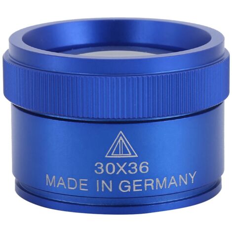 Tragbare 30-fache Taschenlupe zur Untersuchung von Schmuck und Münzen, blau
