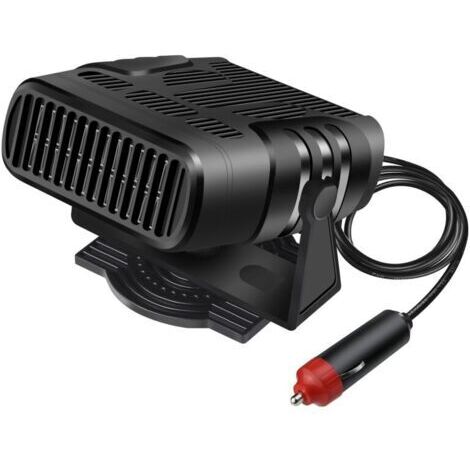 Tragbare Autoheizung 12V 120W Schnelle Autoheizung Enteisung Plug-in Geräuscharm Zigarettenanzünder Defroster 360-Grad-Drehung Wärmeableitung