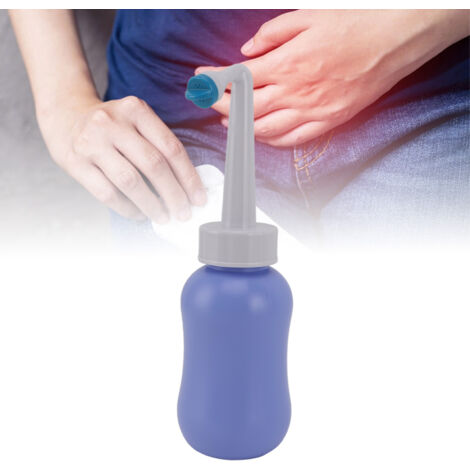 Tragbare Bidetflasche mit Jet-Sprühgerät Mano Essential Kit [PP300ml Schwarz] für die Wochenbett- und Reisepflege