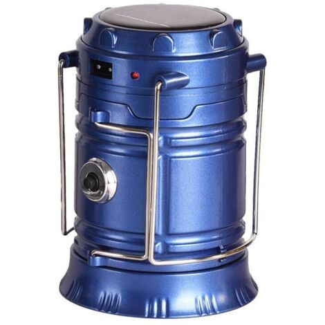 Tragbare Campinglampe, blau, 9913,5 cm, 1 Stück, wiederaufladbar, wasserdicht, Wanderlaterne, Campinglampe fürs Zelt.