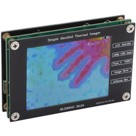 Tragbare digitale Infrarot-Wärmebildkamera – Messbereich -40 bis +300 °C – 2,8-Zoll-LCD-Bildschirm – Körpertemperaturerkennung