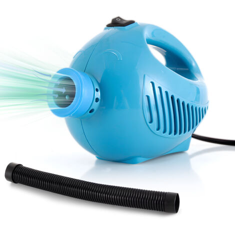 Tragbare elektrische Luftpumpe für alle Kompressionsbeutel, 200 W, 300 l/min, mit ergonomischem Griff und aufblasbarem Schlauch, blaues ABS-Gehäuse, US-Stecker, für Zuhause und unterwegs