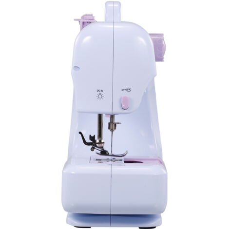 Tragbare elektrische Nähmaschine, 12-Stich-Modell, multifunktional mit Fußpedal für einfaches und bequemes Nähen zu Hause