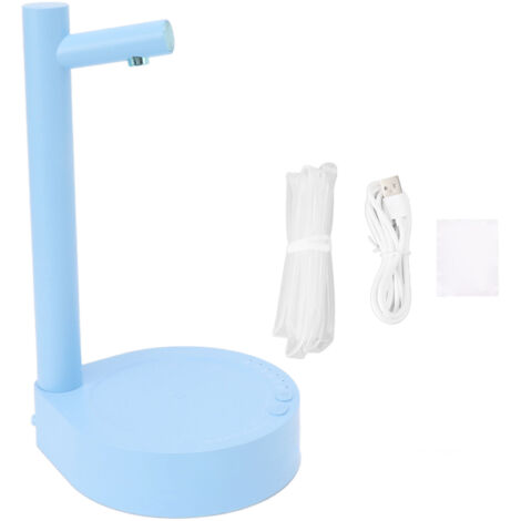 Tragbare elektrische Wasserpumpe mit 6 Geschwindigkeitsstufen, Wasserflaschenspender für Büro, Zuhause und Outdoor-Aktivitäten, blau.