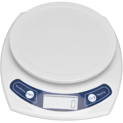 Tragbare elektronische Waage mit LCD-Bildschirm, 1 g–7 kg, für Küche, Lebensmittel, Kaffee – wiegt präzise.