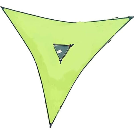 Tragbare, faltbare Dreieckshängematte für mehrere Personen, ideal für Camping und Outdoor-Aktivitäten, 280x280x280cm, aus strapazierfähigem Netzgewebe.