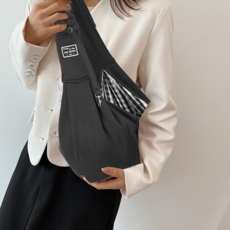 Tragbare Haustier-Umhängetasche, verstellbare Schultertasche, seitlich versetzte Abdeckung, verschiedene Farben, Tasche für kleine Haustiere, maximale Traglast 20 kg