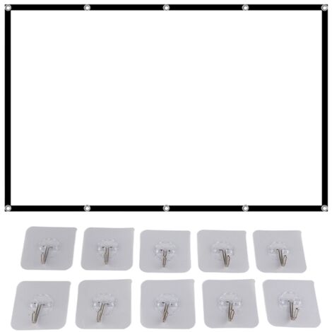 Tragbare HD-Projektionsleinwand im 16:9-Format, 120 Zoll, Polyester, faltbar für Büro und Zuhause
