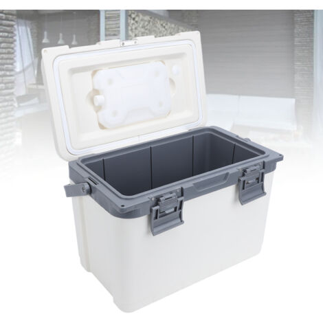 Tragbare, isolierte 15-Liter-Lunchbox mit Grilltisch, PU/PP-Isolierung und klappbarem 60 x 47 cm Campingtisch, ideal für Picknicks und Camping