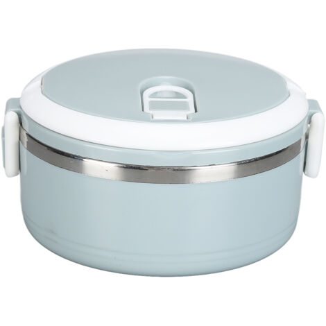 Tragbare, isolierte Lunchbox aus Edelstahl 304, ideal für Schule, Büro und Outdoor-Aktivitäten – einlagiges Design in nordischem Blau