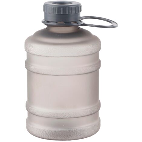 Tragbare, isolierte Wasserflasche 650 ml – Schicke schwarze Trinkflasche für Studenten mit großem Fassungsvermögen