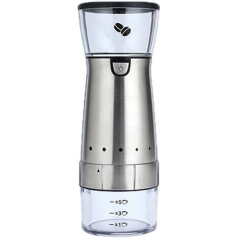 Tragbare Kaffeemaschine, elektrische Kaffeemühle, manuelle Kaffeemühle aus Edelstahl für Zuhause
