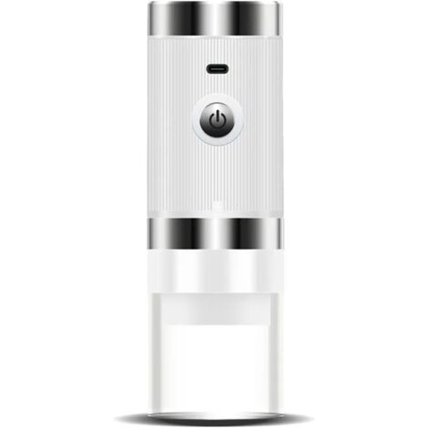 Tragbare Kaffeemaschine, tragbare elektrische Kaffeemühle, vollautomatisch, weiß