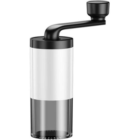 Tragbare Kaffeemühle für Kaffeebohnen und Gewürze, kompakt und leicht (weiß)