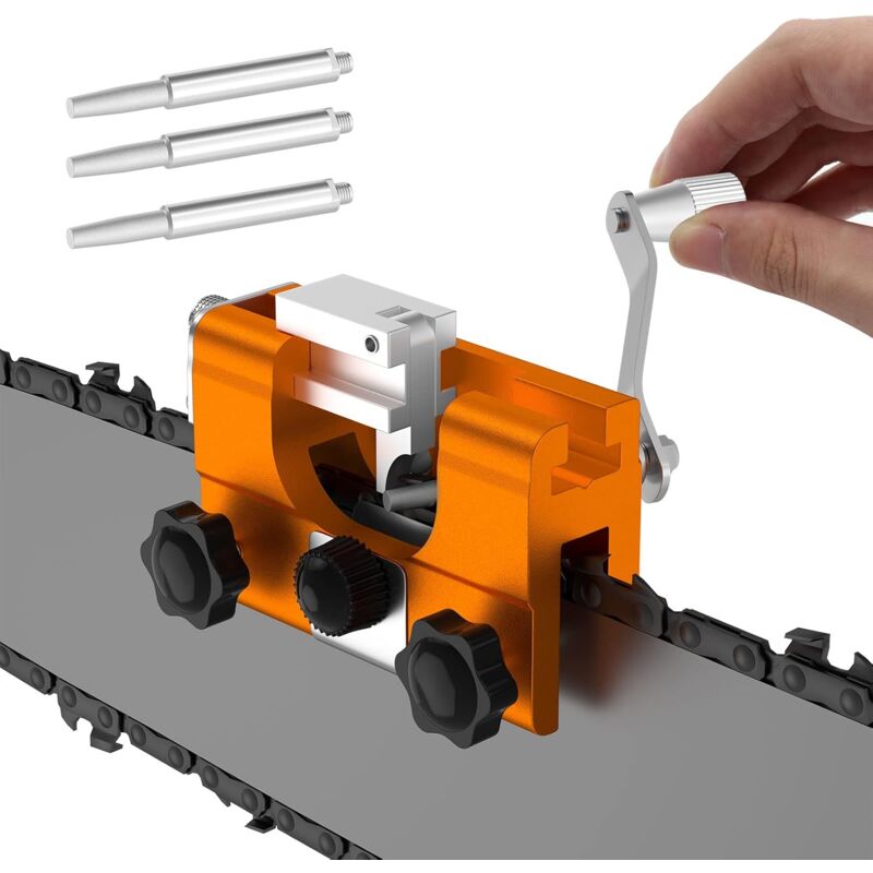 Image of ZVD - Tragbare Kettensägen-Kettenschärfvorrichtung - Für alle Arten von elektrischen Kettensägen