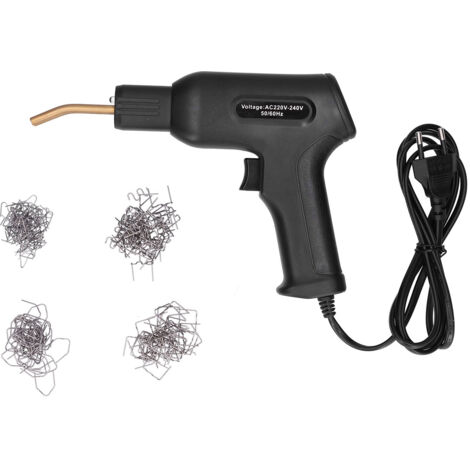 Tragbare Kunststoffschweißpistole, Reparaturwerkzeug für Garten und Haushalt, 220–240 V EU-Stecker, schwarz