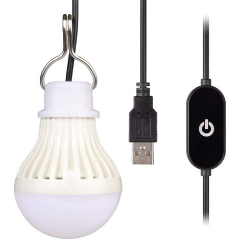 Tragbare LED-Campinglampe mit USB-Kabel, nicht dimmbares Notlicht