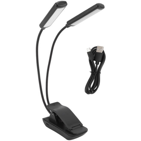 Tragbare LED-Leselampe, 360° flexibel, mit Buchklemme, ideal für Schüler und Reisende