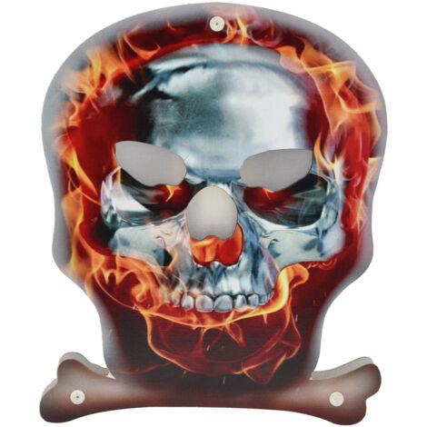 Tragbare LED-Skelettlaterne, Mini-Halloween-Gruseldekoration, energiesparend
