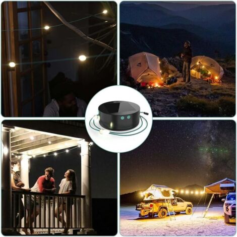 Tragbare Lichterketten, Pop-up-Lichterketten, tragbare Camping-Lichterketten, tragbare und wasserdichte Lichterketten für Schlafzimmer, Garten und Terrassendekoration