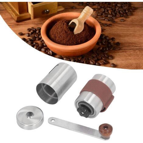 Tragbare, manuelle Kaffeemühle mit Keramikkern und Gehäuse aus Edelstahl 304