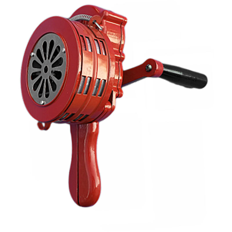 Tragbare manuelle Sirene Super Loud Aluminiumlegierung für Waldbrandschutz Wasserschutz und Hochwasserschutzalarm Einfach zu installieren,rot - rot